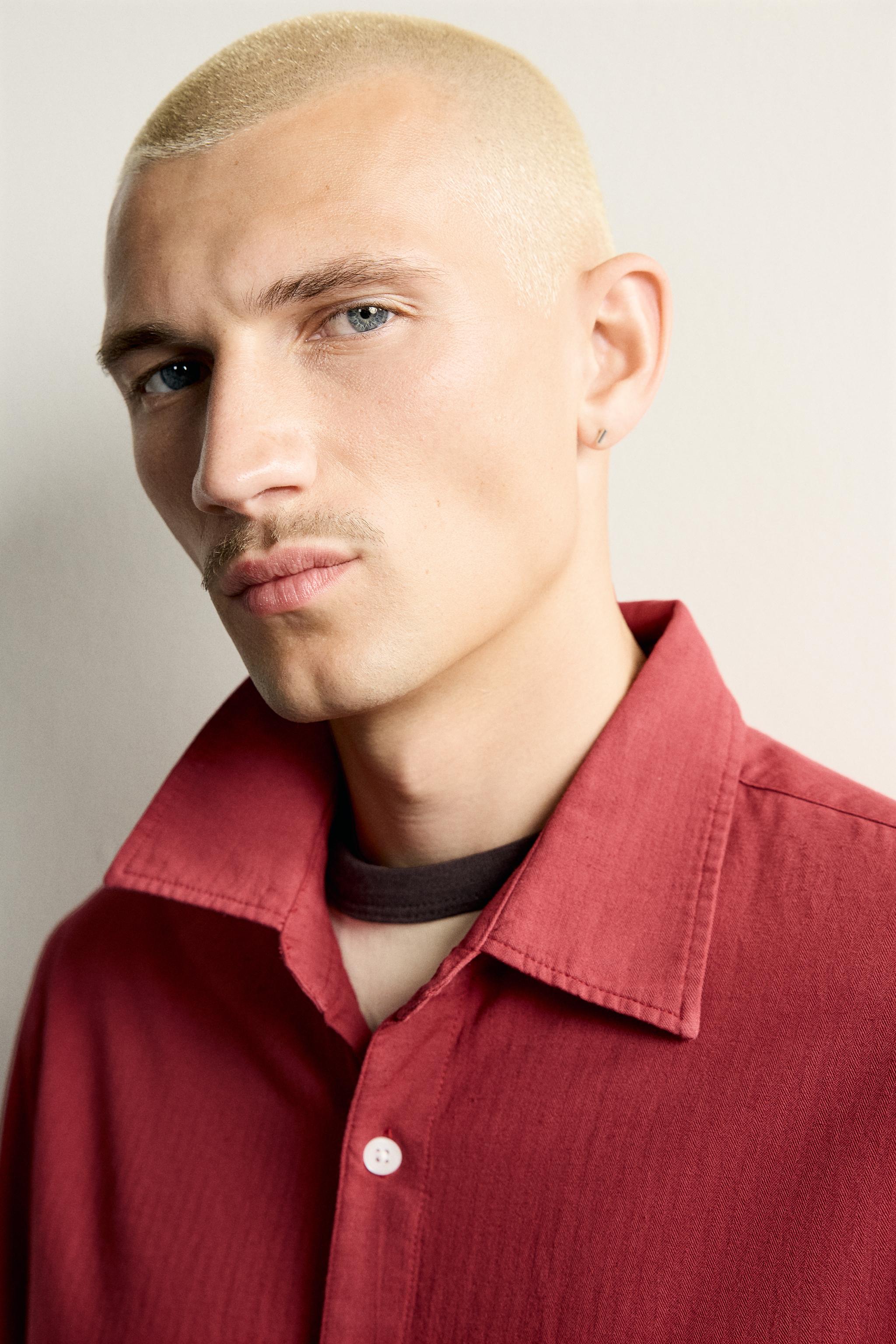 CHEMISE COUPE DÉCONTRACTÉE À EFFET DÉLAVÉ